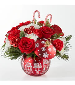 Christmas Ornament. An arrangement by Beautiful Flowers for All.