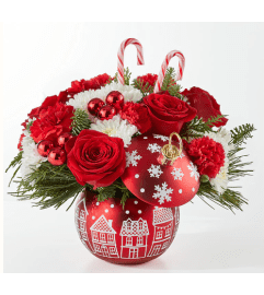 Cheer in the Air. An arrangement by Susana's Flowers.