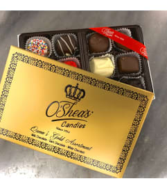 Queens Gold Chocolate Gift Box. An arrangement by Consider the Lilies.