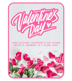 Valentine's Day Designer's Choice Vase. An arrangement by The Flower Shop of Lake Charles.