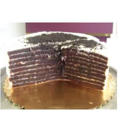 Cookies and Cream Smith Island Cake - Personal Size. An arrangement by Flowers n Things.