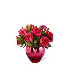 Sally's Red Roses Heart. An arrangement by Prime Florist.