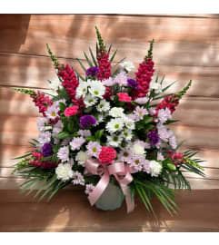 Sweet Garden Tribute. An arrangement by DMP Flowers and Gifts.