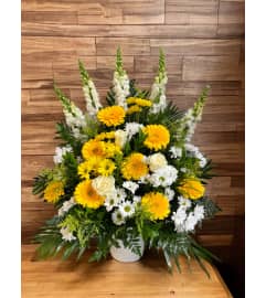 Bright Memories Tribute. An arrangement by DMP Flowers and Gifts.