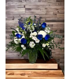 Tranquil Blooms Bouquet. An arrangement by DMP Flowers and Gifts.
