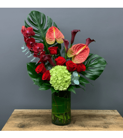 Tropical Love. An arrangement by Langdon Florist of Tribeca.