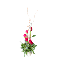 Spiral Staircase. An arrangement by Anne Marie Rose Floral Design.