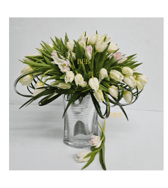 Unique Elegant Tulipan. An arrangement by Brickell Exclusive Blooms.