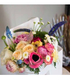 Hugs In A Cup. An arrangement by Flower Barn.
