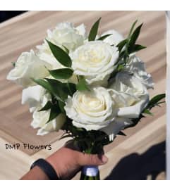 Bride’s bouquet. An arrangement by DMP Flowers and Gifts.