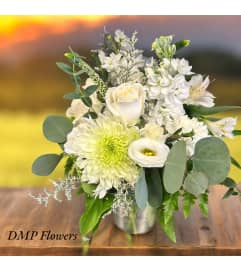 White embrace. An arrangement by DMP Flowers and Gifts.