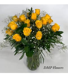 Golden rose. An arrangement by DMP Flowers and Gifts.