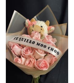 Moo bouquet. An arrangement by Conny's Flower Shop.
