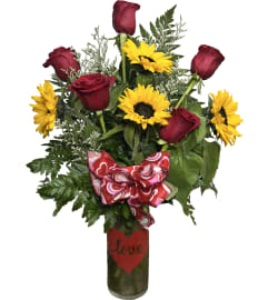 D Valentine Special D. An arrangement by Gonsalves-Fasso Flowers.