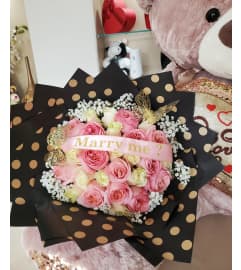 Endless love roses. An arrangement by Illusion Flower Shop.