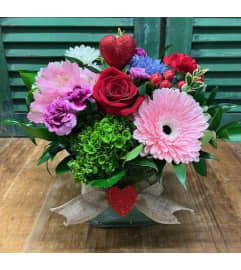 Blossoms of the Heart. An arrangement by Forest Florist.