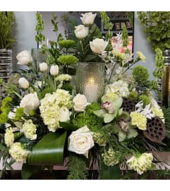 Light of my Life Urn Surround. An arrangement by Donato's Floral.