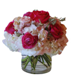 Love Pink Rose Arrangement. An arrangement by Flowers by Girlfriends.