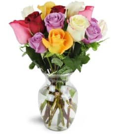 A Dozen Rosies Variety Posies. An arrangement by Bourbon Babes Bouquet and Boutique. A Dozen Rosies Variety Posies. An arrangement by Bourbon Babes Bouquet and Boutique.