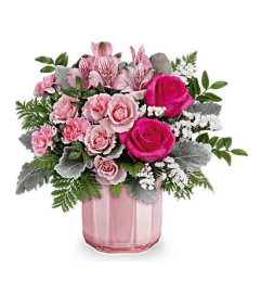 Blushing Gem Bouquet. An arrangement by Shalimar Flower Shop.