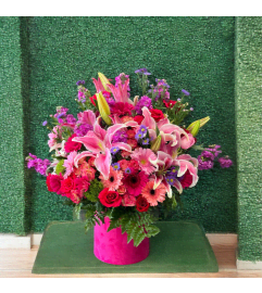 Pink Waterfalls. An arrangement by Flower World and Gifts.