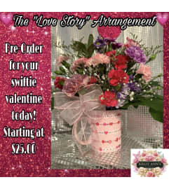 Love Story by kelly Ann's. An arrangement by Kelly Ann's Floral.