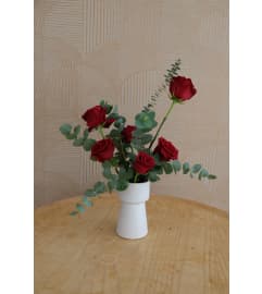 Modern Red Roses. An arrangement by Canmore Flowers by Alpine Blooms.