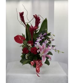 Queen of Hearts. An arrangement by Commerce Flowers.