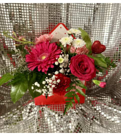 Sealed with a kiss. An arrangement by Kelly Ann's Floral.
