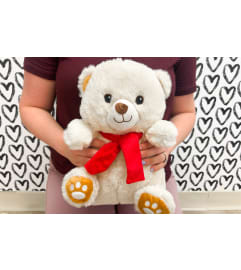 Teddy Cream. An arrangement by Mrs. Bee's Floral.