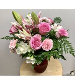 Pink Passion. An arrangement by Roma Flowers and Gifts.