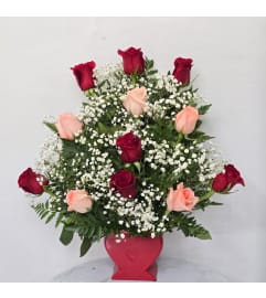 Blush Of Love. An arrangement by Rosebud Studio Florist.