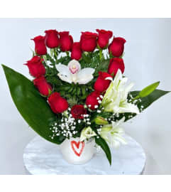 Eternal Love. An arrangement by Rosebud Studio Florist.