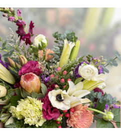 Valentine Designers Choice - Fun and Flirty. An arrangement by Vanessa's Flower Shop.