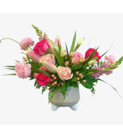Blushing Romance. An arrangement by Marianna's Flower Island.