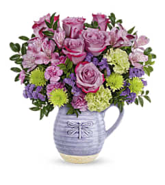 DRAGONFLY. An arrangement by Creekside Florist.