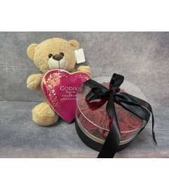 Sweetheart Rose Surprise. An arrangement by Sweet Blossoms.