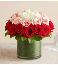 Colorful Roses. An arrangement by Brickell Exclusive Blooms.