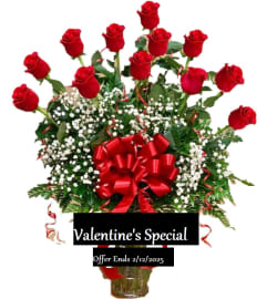 ROSES CLASSIC. An arrangement by Geni's Florist and Gifts.