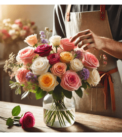 Florist Choice Roses Bouquet. An arrangement by Detroit Floral.