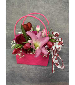 Pink Lily Romance. An arrangement by Sweet Blossoms.