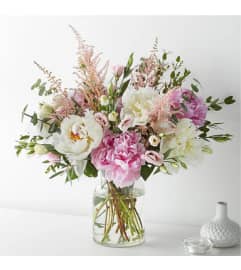 Blush peonies. An arrangement by Fresh Cut Bouquets.