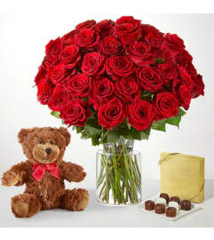 Classic red rose. An arrangement by Fresh Cut Bouquets.