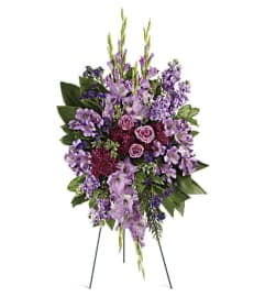 Lavender Reflections Spray. An arrangement by Hillcrest Florist.