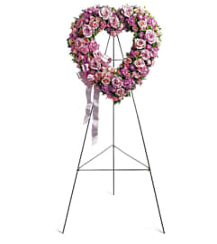 Rose Garden Heart. An arrangement by Hillcrest Florist.