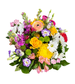 Joyful Harmony Blossoms Bouquet. An arrangement by Hillcrest Florist.