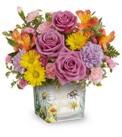 Teleflora's Floral Buzz Bouquet. An arrangement by Sueppel's Flowers.