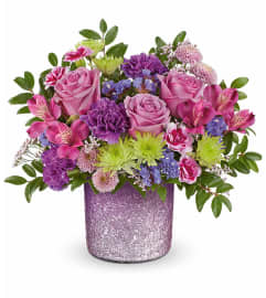 Teleflora's Jewel Garden Bouquet. An arrangement by Sueppel's Flowers.