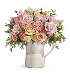 Artisanal Blush Bouquet. An arrangement by Flowers of Jacksonville.