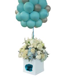 Heavenly Blue Embrace. An arrangement by Floral Studio.